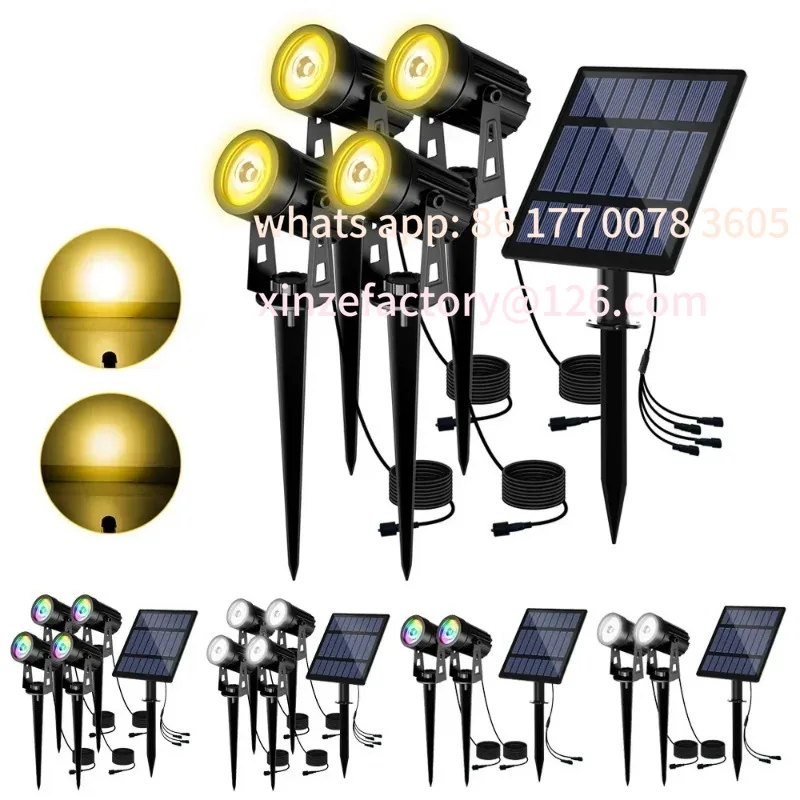 

Customizable Newest 3000K/6000K/RGB Solar LED Light Outdoor Solar Spotlight Solar Garden Light Outdoor IP65 Waterproof Lawn Lamp