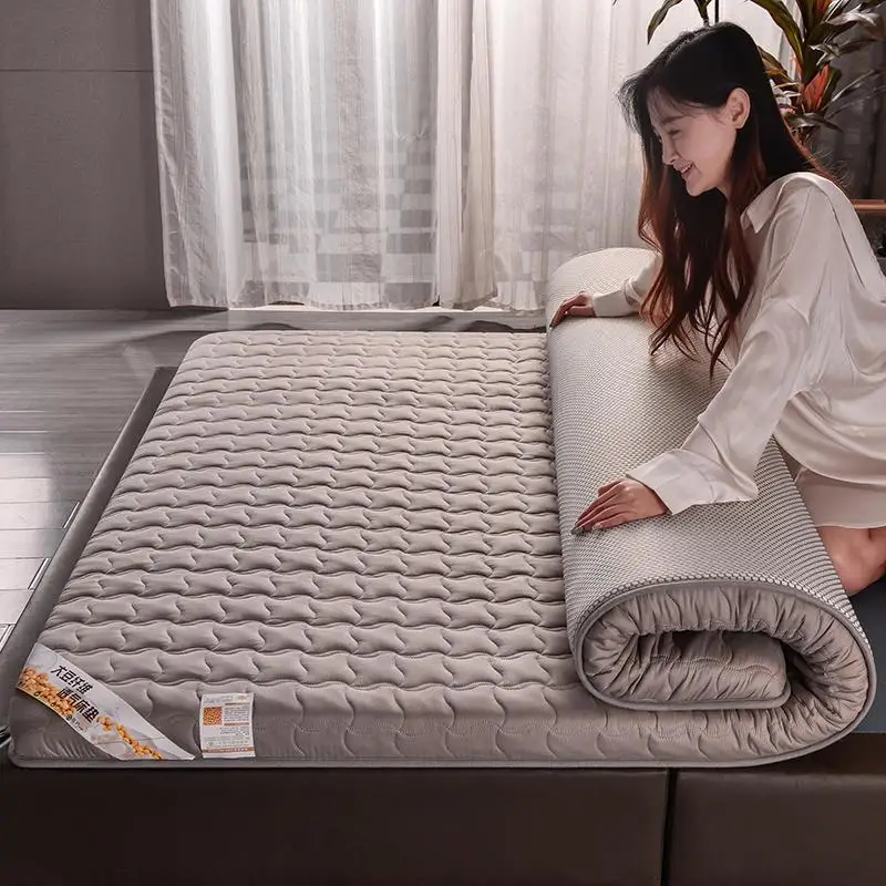 Colchón de esponja de algodón para dormitorio, cama King, sábanas para dormir, Tatami individual, almohadilla para el suelo