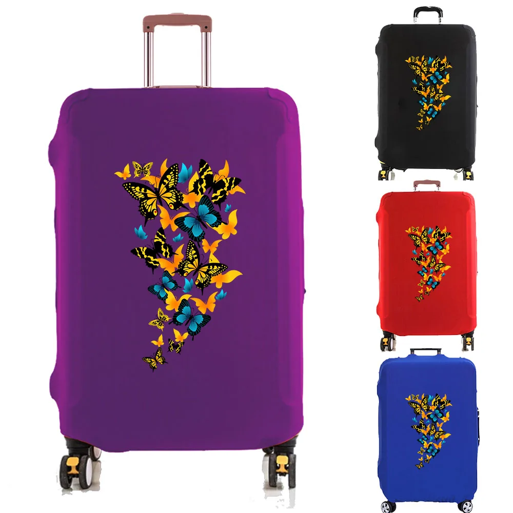 

Luggage Cover Suitcase Protector Special Butterfly Print Thicken Elasticity Dust Cover Anti-Scratch for 18-32 Inch Trolley Case