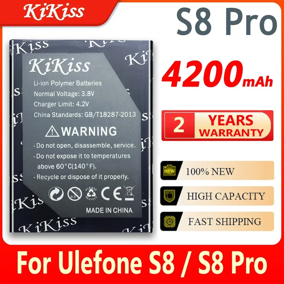 4200mAh S8 Replacement Battery Batterie For Ulefone S8 / S8 Pro S8Pro 5.3inch MTK6737 MTK6580 Mobile Phone Batteries