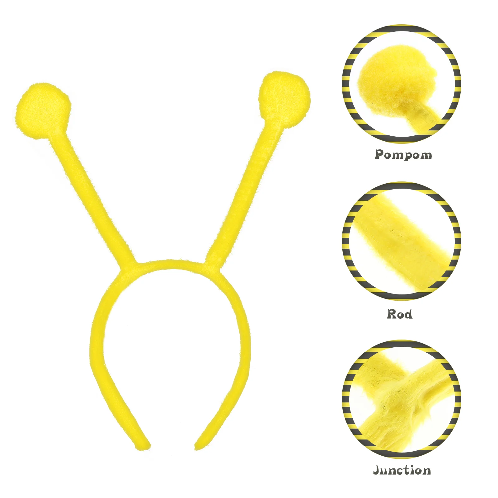 Diadema de abeja, disfraces, recuerdos de fiesta de cumpleaños, ropa, bandas para el cabello, accesorios de Cosplay, tocado con pompón, diademas de tentáculo de plástico para niños