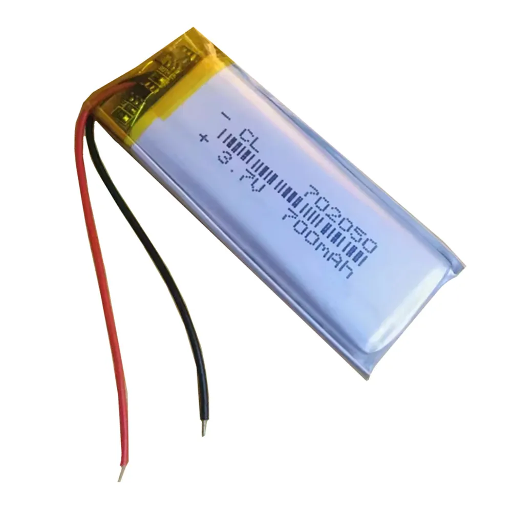 1-10PCS 3.7V 700mAh 702050 Lithium Polymer Rechargeable Lipo Battery For Mp3 Headphone PAD DVD E-book Bluetooth Headset Camera