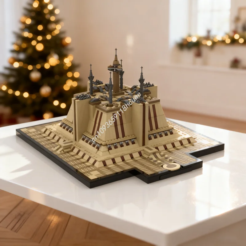 

2546 шт. MOC коросмасант храм архитектура стиль модель строительные блоки сборка игрушки творческая идея образование Рождественский подарок кирпич