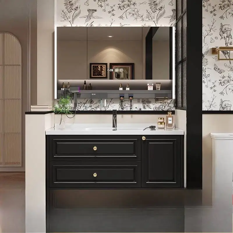 

Basin Mirror Bathroom Cabinet Hang Wall Door Corner Toilet Bathroom Cabinet Storage Drawers Meuble Salle De Bain Furniture