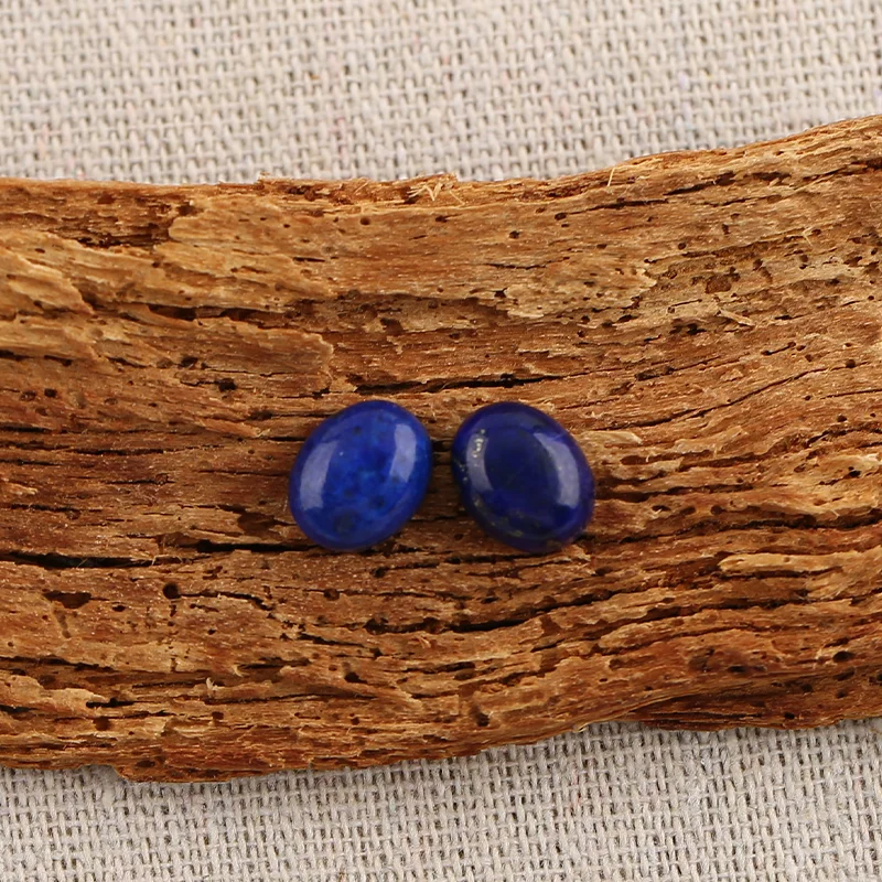 B&F Handmade Lapis Lazuli Pendants, Genuine Natural stones beads, Unique Stones for jewelry & DIY Earring Beads