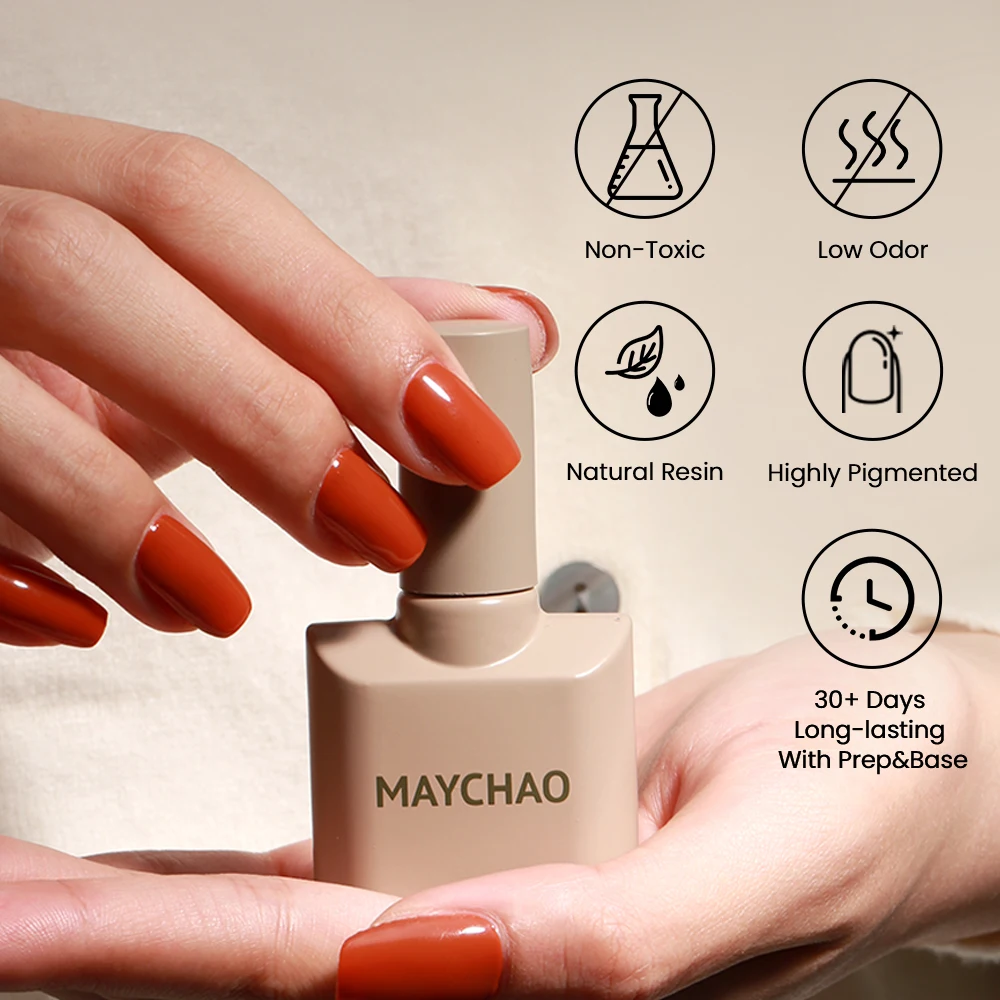 MAYCHAO-Verhéritage à Ongles Gel UV LED Semi-Continu, 85 Couleurs, Fournitures pour Salon Professionnel de Nail Art, 12ml