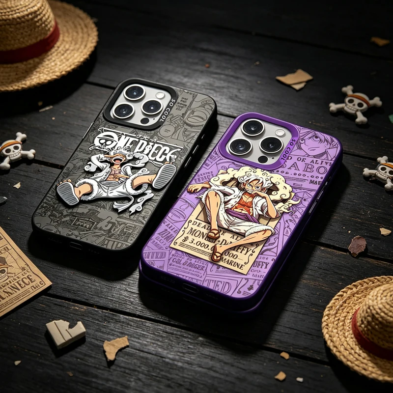Hot Anime ONE PIECE Luffy Protector Hard Phone Case for iPhone 17 Air Pro Max 16 15 14 13 12 11 Pro Max XS X XR Plus 8 7 SE 2020