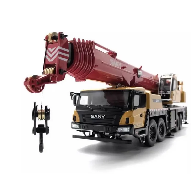 Authentic 1:36 SANY STC800T6 80ton Automobile Diecast Truck Crane model All-terrain metal truck pre-built crane model for gift