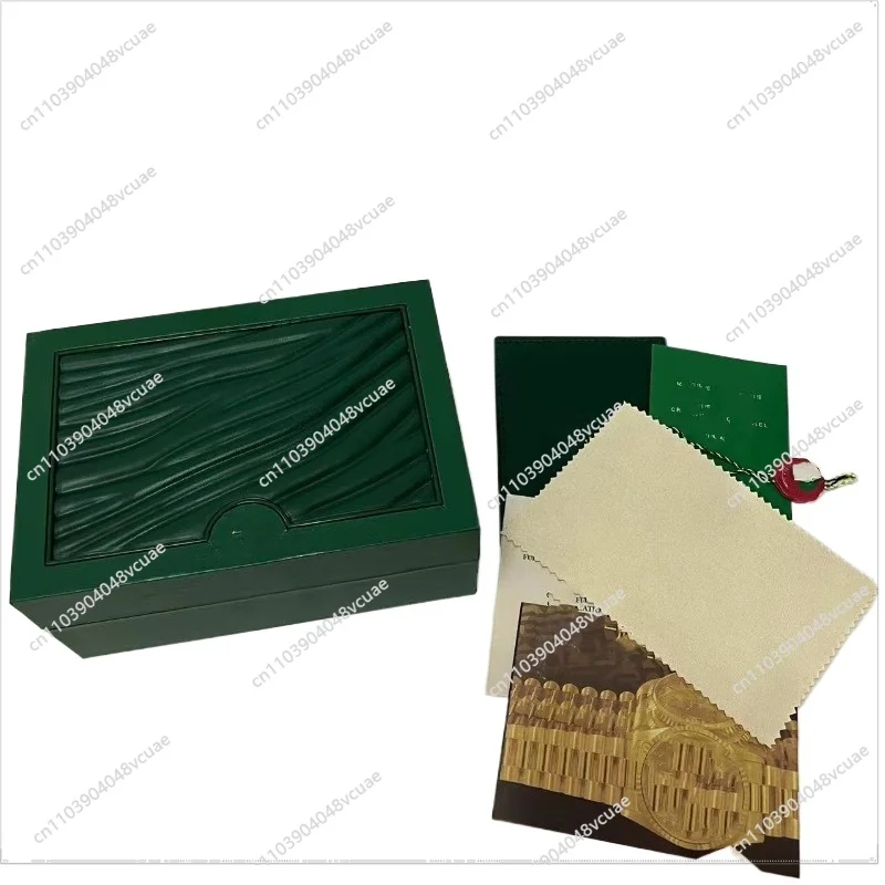 

Коробка для часов, зеленая, высококачественная, для хранения, подарочная упаковка волнообразной формы.