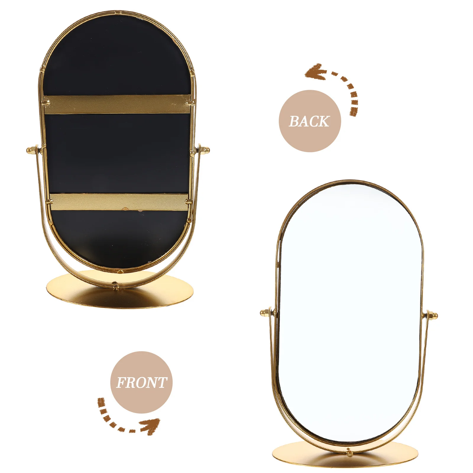 

Металлическое настольное косметическое зеркало в винтажном стиле, прочная подставка, зеркало для макияжа для домашнего зеркала, зеркала для стола