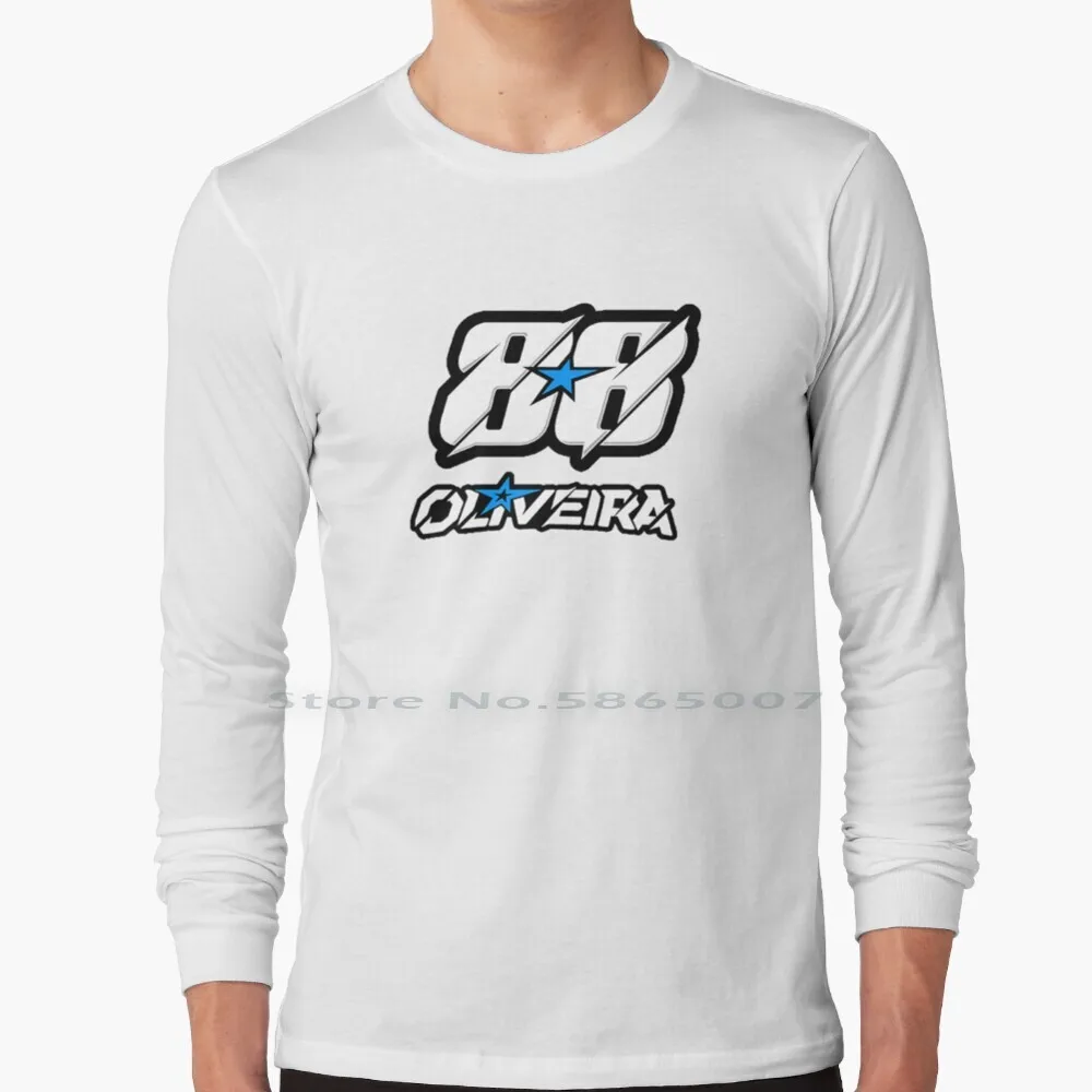 Overdrive To Be Cool 88 Oliveira 100% Cotton Long Sleeve T Shirt Racing Racer Motorsport Motorcycle Motorbike Biker Miguel Tee