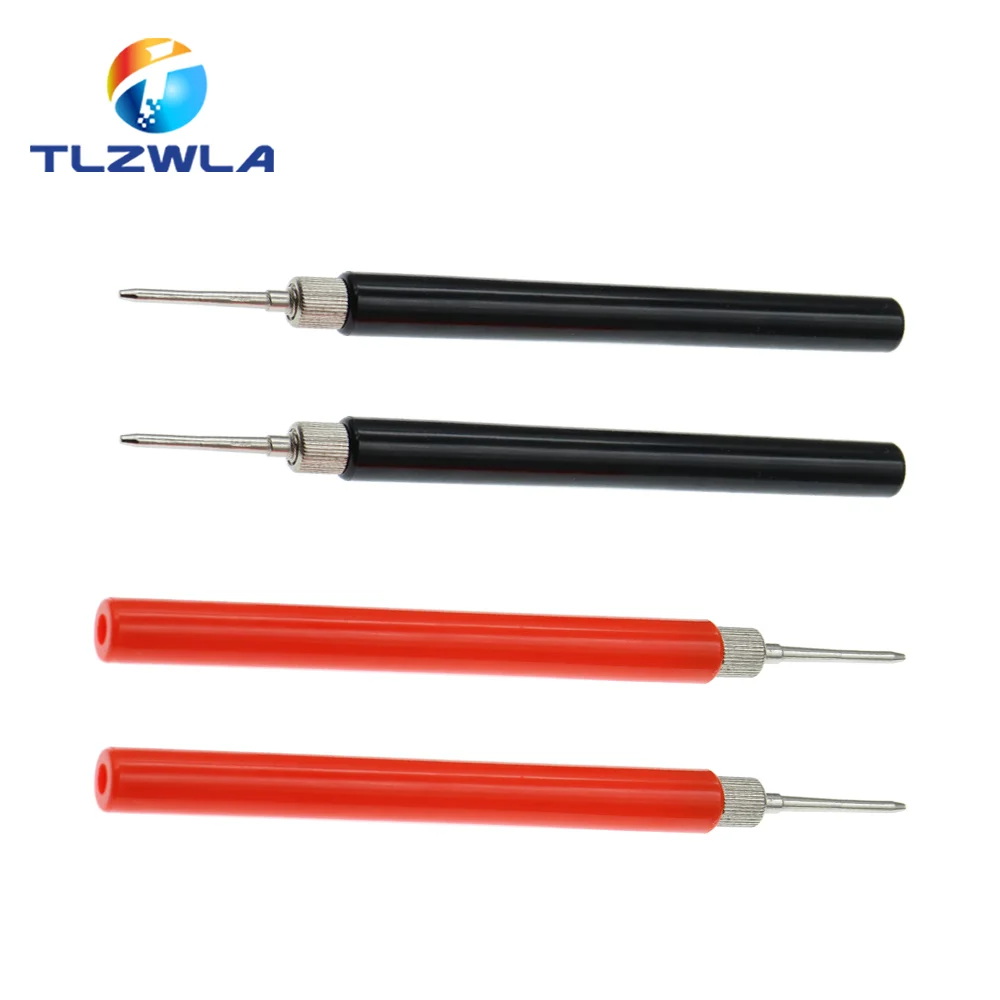 2PCS Insulated Test Meter Probe Insulated Test Probe Connector For Multimeter Stainless Steel Needle Test Leads Pin Needle 2.0mm