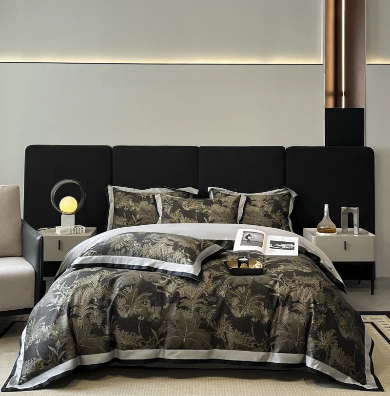 

Digital Printed Cotton Bedding Set, Duvet Cover, Linen Fitted Sheet, Pillowcases, Home Textile