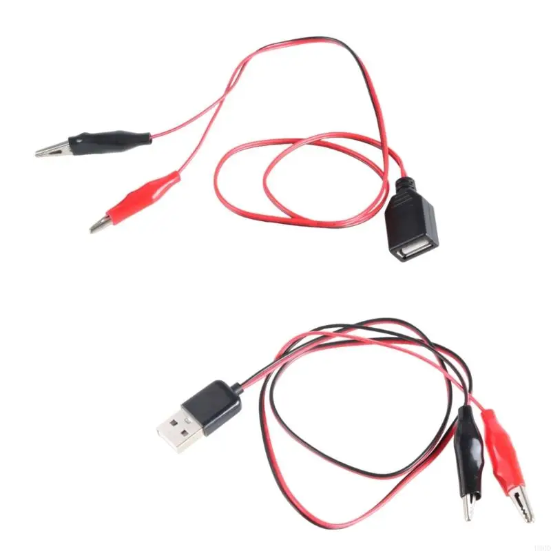 

2025 New USB 5V Test Line With 2 Clamps Multifunctional Test Cable For Schools, Factories, Company Use, 60cm