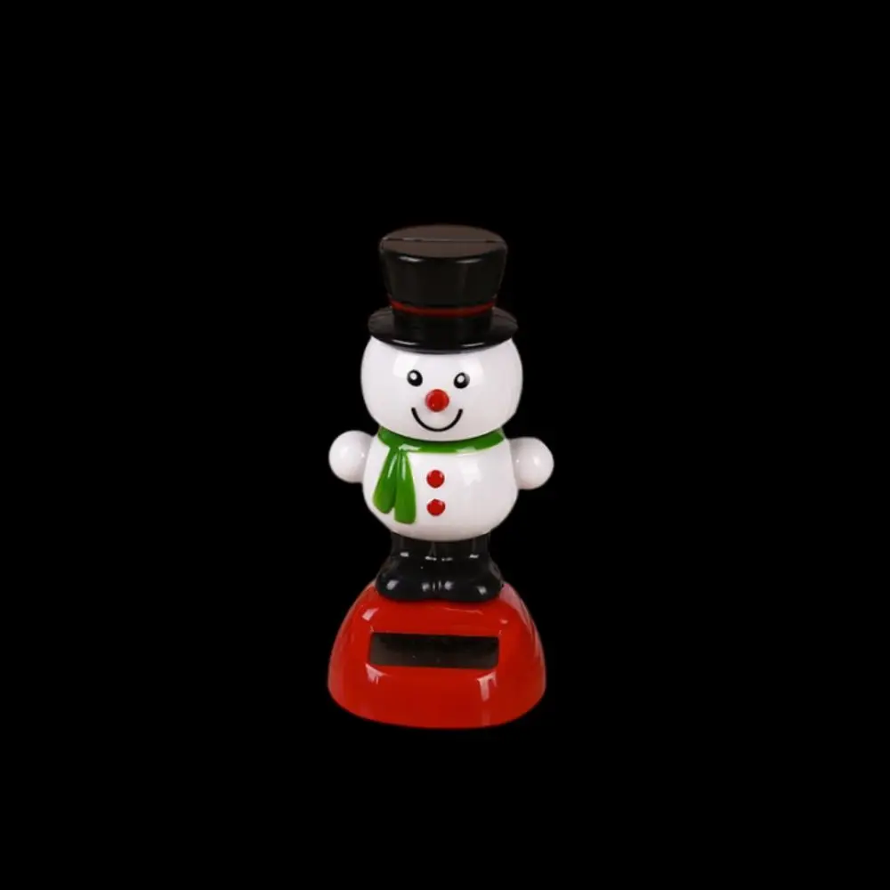 Novo elk natal brinquedos de dança solar papai noel pinguim balançando cabeça boneca boneco de neve janela decoração balanço estatuetas interior do carro