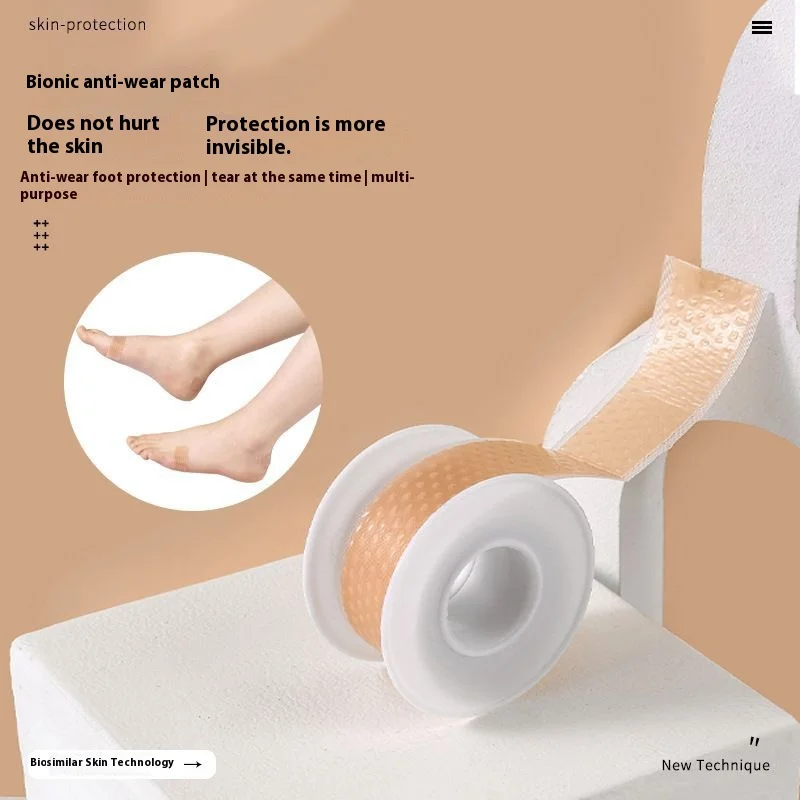 ซิลิโคนเจลสติกเกอร์ส้นเท้า Heel Protector Biomimetic Anti Pain Relief Foot Care ผลิตภัณฑ์มัลติฟังก์ชั่นที่มองไม่เห็นส้นแทรก
