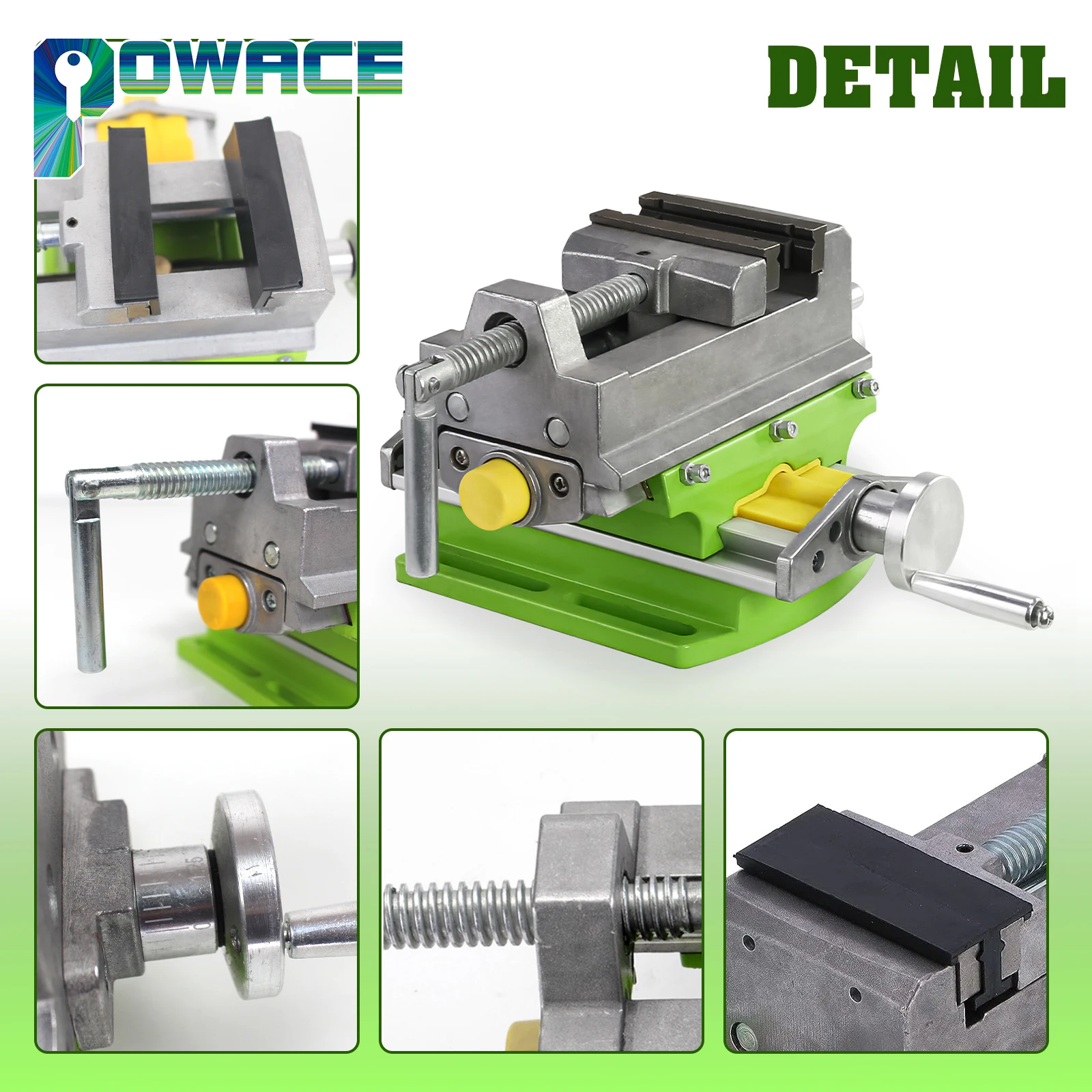 Étau à glissière transversale de 3 po pour moulin et perceuse presse, étau plat coulissant en croix de 3 po, alliage d'aluminium à 2 voies de mouvement X-Y établi composé