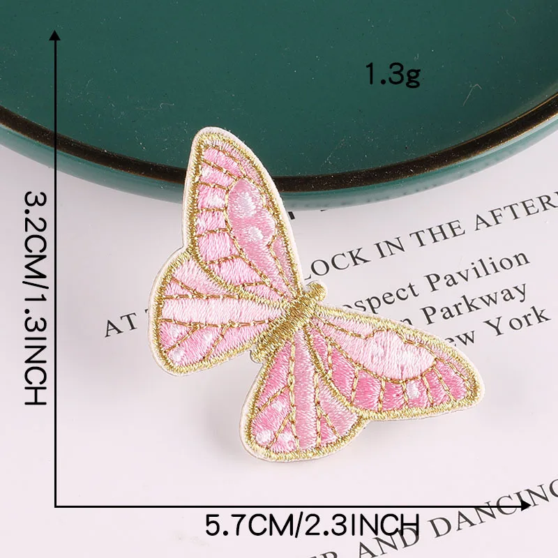 Embroidered Mesh Butterfly For DIY Headwear Hair Clips Decor Clothes Hat Shoes Patches Accessories