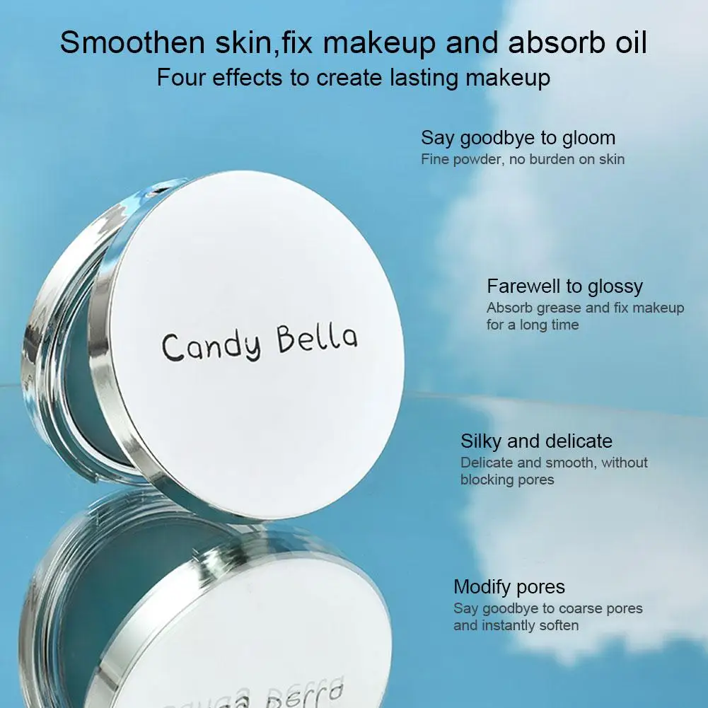 オイルコントロール固定パウダーナチュラルロングラスティング防水スキンフェイス仕上げコンシーラーメイクアップフレンドリー化粧品パウダー Ma Y4Y7