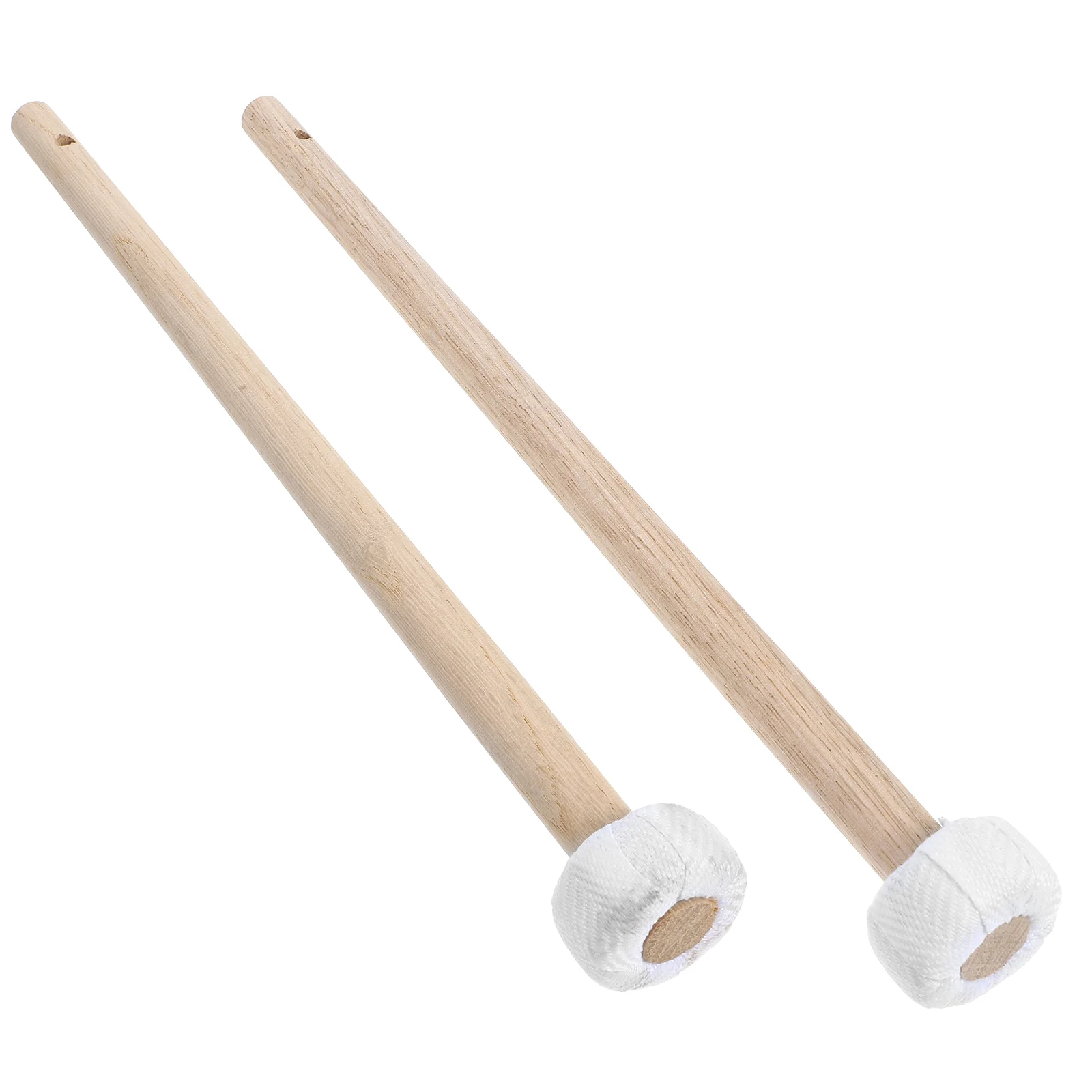 

2 Pcs Small Gong and Drum Mallet Trumpet Hammer Instrument Accessories Percussion Mallets for Tool Wood Hammers Wooden Handle