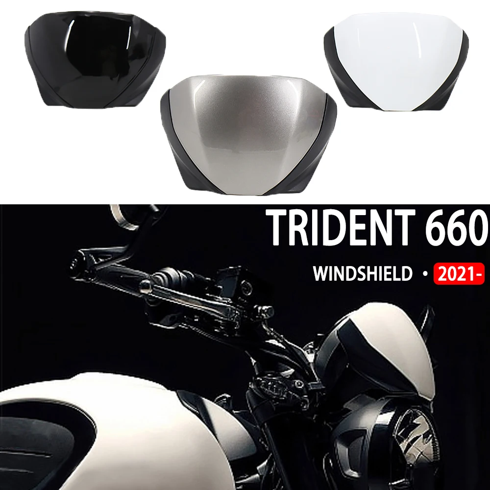 

2021 2022 For Trident660 TRIDENT 660 Trident 660 Motorcycle Accessories Grey / Black / White Front Screen Windshield Fairing