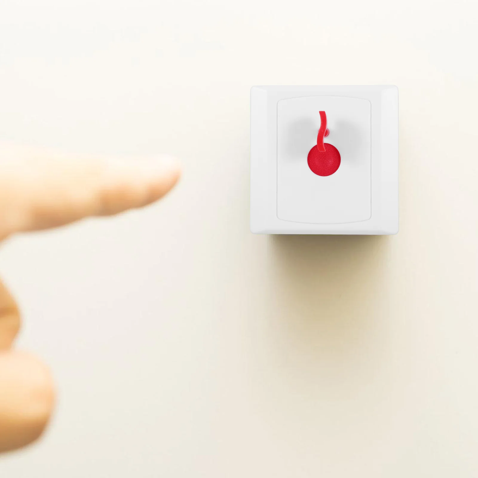 2pcs 86 Type Emergency Call Alarm Button Wall Mount Sos Switch Abs Patient Alert Keyed Emergency Elderly Help