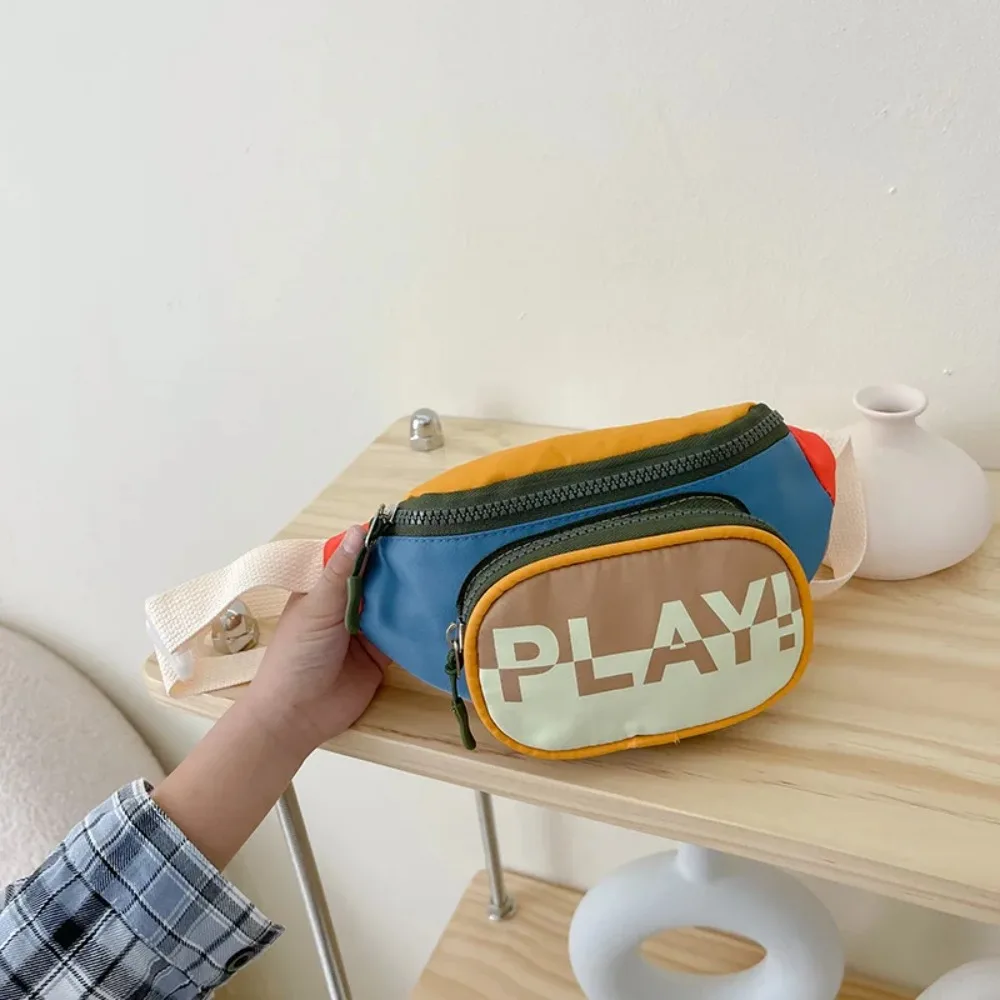 Einfache Kinder Hüft tasche neue bequeme Nylon verstellbare Brusttasche lässige Geldbörse