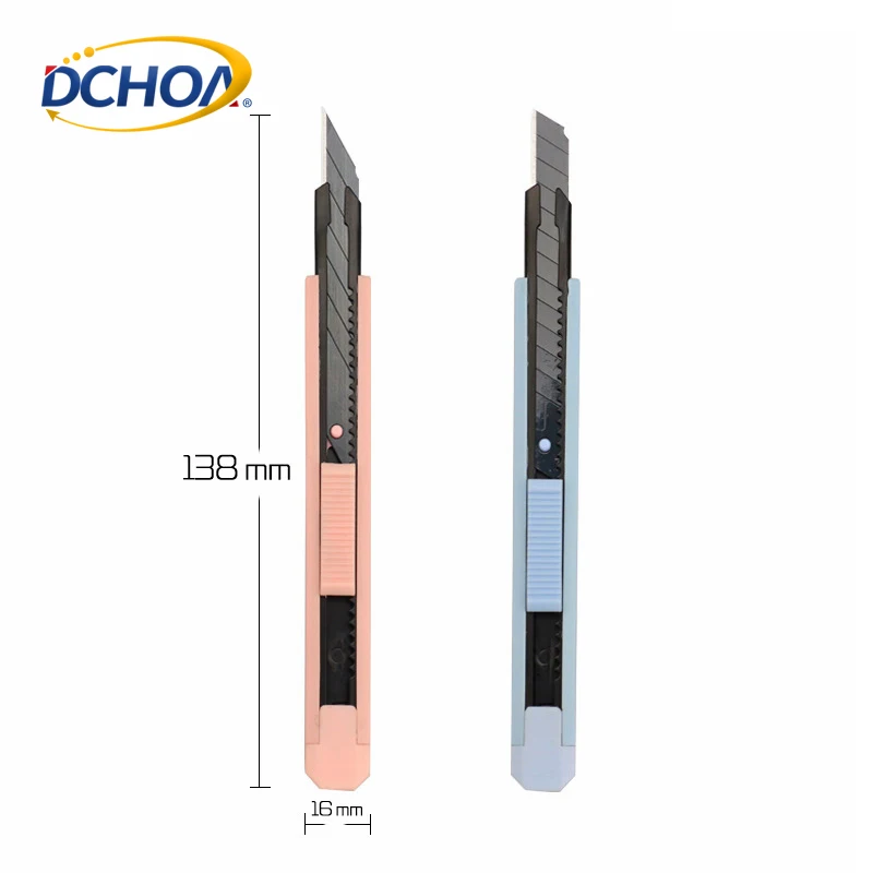 DCHOA Professional 9mm Black Blade Box Cutter Aluminium Utility Knife for Wallpaper Craft Art Film Cutting