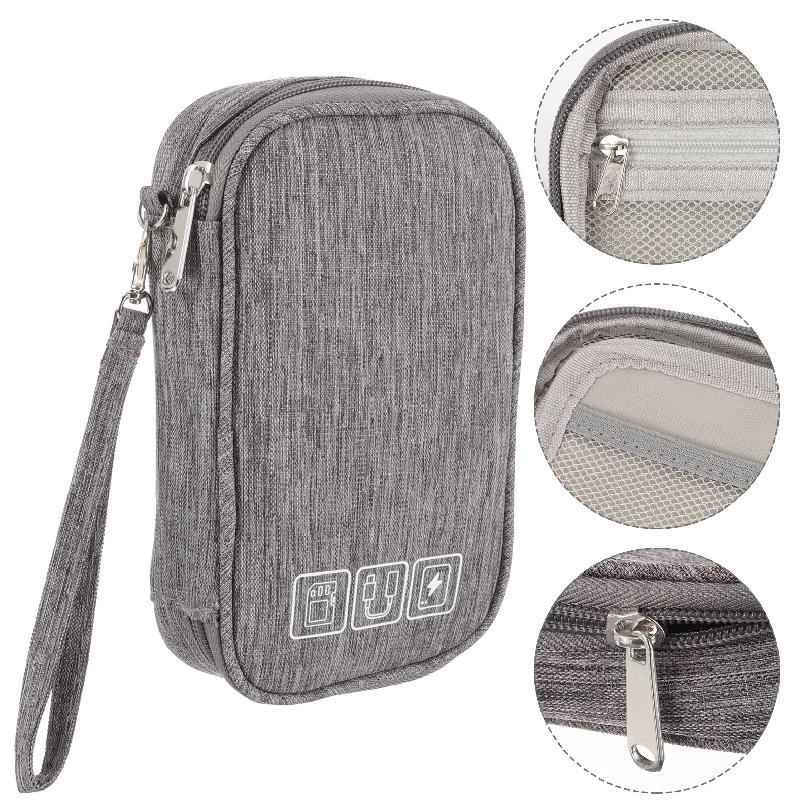 

Large Capacity Electronic Organizer Bag Travel Data Cable Storage Pouch Anti-Scratch Lightweight Digital Accessory Organizer