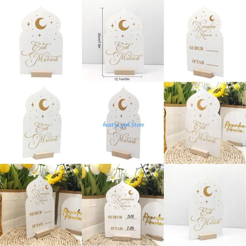 

C7AB Ramadan Decoration Ramadan Countdown Calendar Eid Mubarak Advent Calendar Ramadan Decoration with 30 Days Countdown