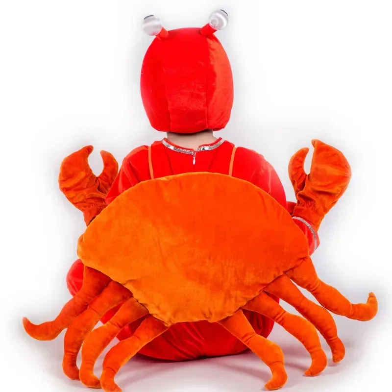 New 2025 Children Adult Performance Costume Crab Dolphin Shrimp Pengium Clothing Animal Cosplay Costumes J eqs9X