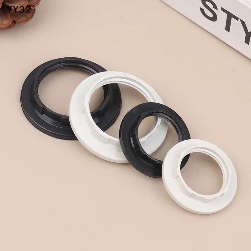 

Набор из 10 колец для патронов ламп E14 E27 с резьбой, черные и белые, кольца-фиксаторы для плафонов E12 E26 для стандартных патронов [YY32]