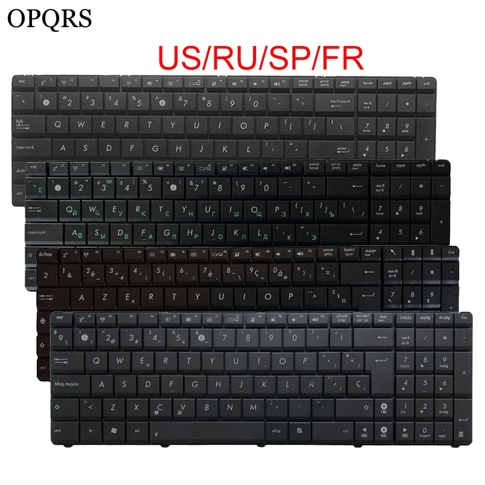 Laptop Keyboard For ASUS N50 N51 N52 N53 N53C N53D N53T N53J N53SN N53SM N60 N61 N71JA N71JQ N71JV N71VG N71VN US/RU/SP/FR/AR