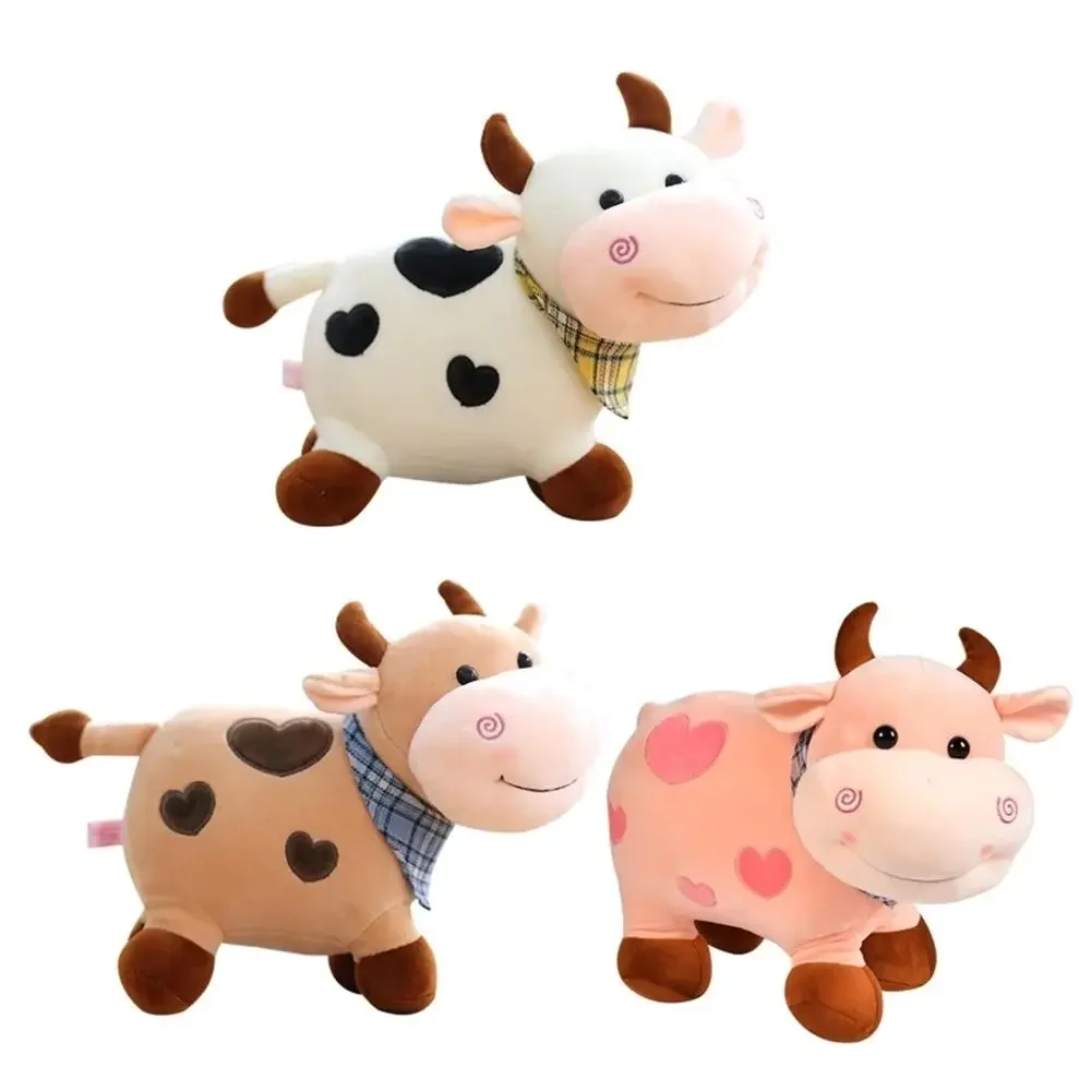 

Cartoon Cute Cow Plush Toy Soft Animal Cattle Plush Toy Kawaii Cotton Animal Plush Doll Filled Home Decoration