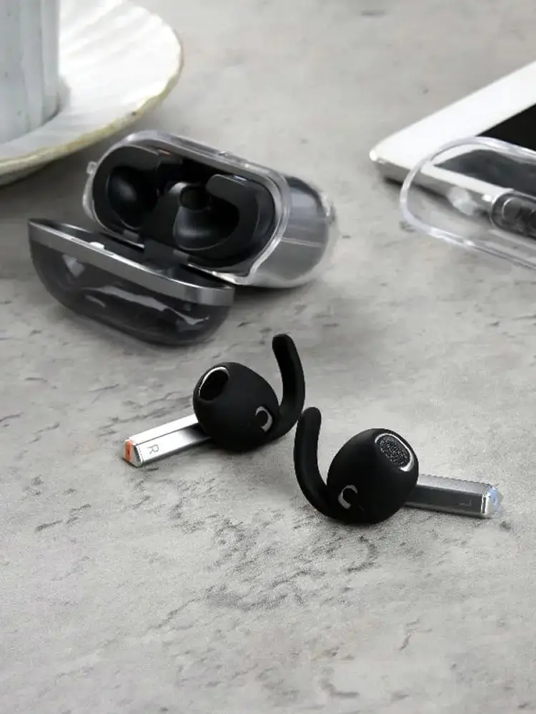 2 Pary Końcówek do Słuchawek Samsung Galaxy Buds 3 / 3Pro z Haczykami na Uszy, Antypoślizgowe Silikonowe Nakładki, Etui na Słuchawki — zdjęcie produktu 7