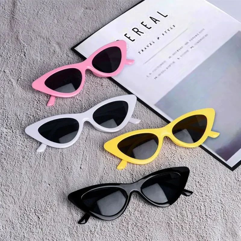 1pcs European and American Style Cat-eye Sunglasses Fashion Simple Photo with Small Frame Sunglasses Triangle Glasses