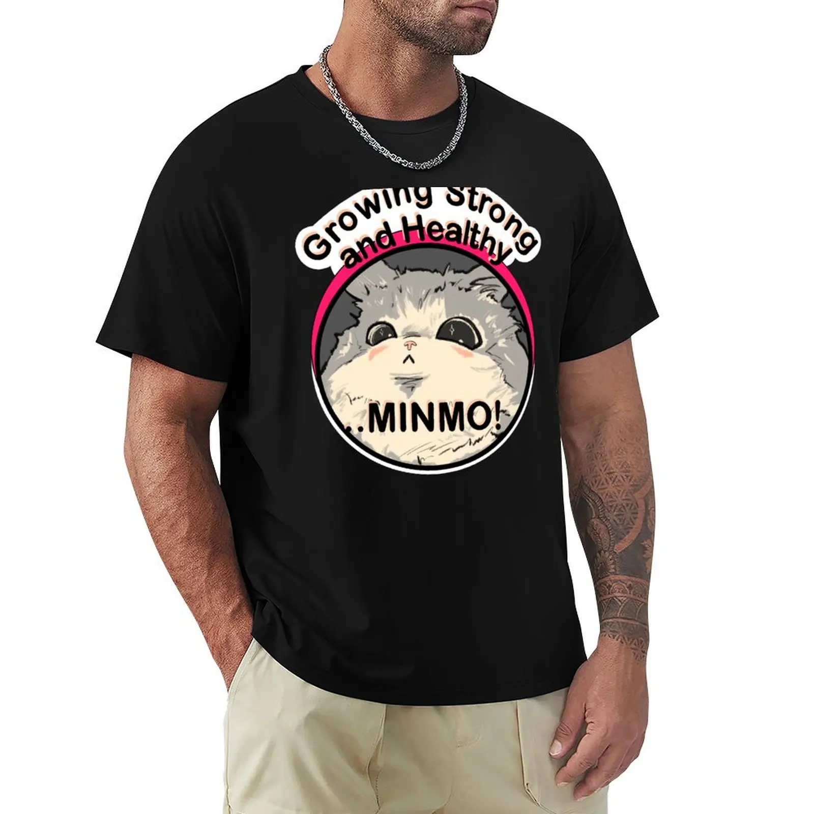 

MINMO! T-Shirt luxury t-shirt cotton man t-shirts anime tshirt man t shirt Short sleeve tee men