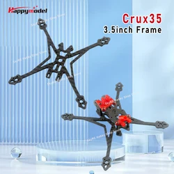 HappyModel Crux35 Kit telaio in fibra di carbonio per drone FPV Racer da 3,5 pollici ad alta definizione per parti RC Quadcopter RC