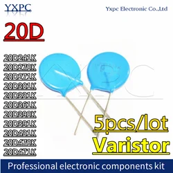 5pcs Varistor 20D241K 20D270K 20D271K 20D301K 20D330K 20D331K 20D361K 20D390K 20D391K 20D431K 20D470K 20D471K Piezoresistor