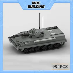 子供のためのBMP-3 ifvタンクビルディングブロック、1:35スケール、DIY組み立てレンガ、教育用ディスプレイ、クリスマスおもちゃ、ギフト、MOC-117366、994個