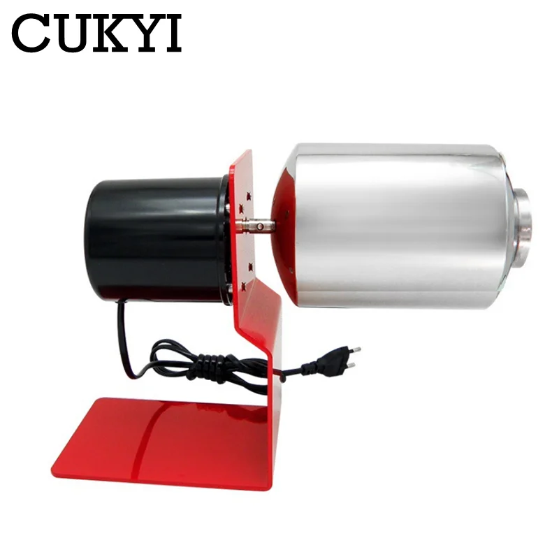 CUKYI Electric Coffee Bean Roaster stainless steel baking tools Grain Drying Nut Roasting machine Drum Type gas stove heating US