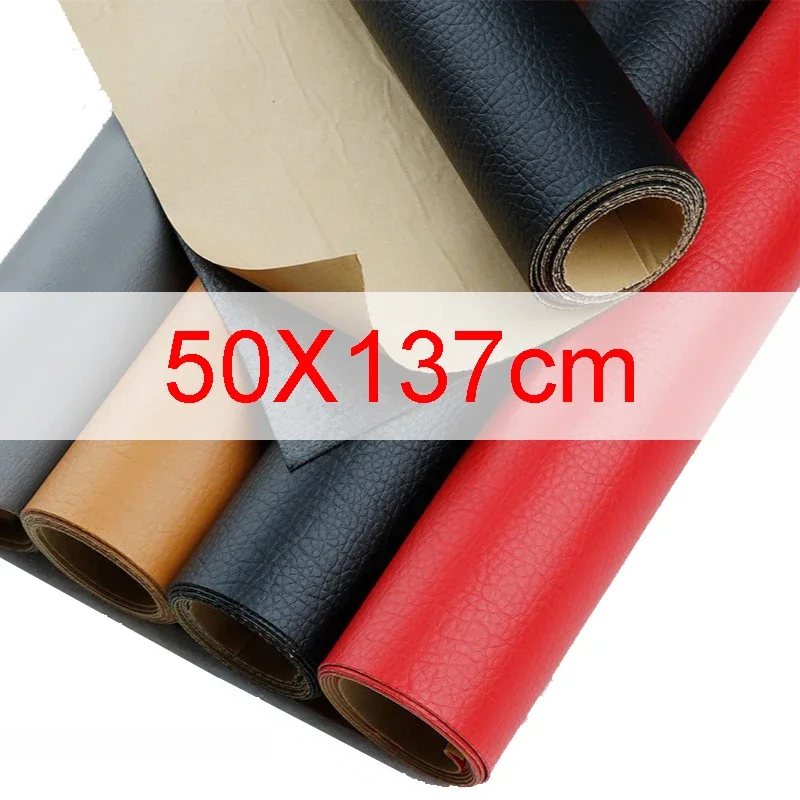 50x137cm Self Adhesive PU Leather Repair Fix Patches Repairing Subsidies Stick-on Sofa Leather Fabric Sticker Patch Scrapbook