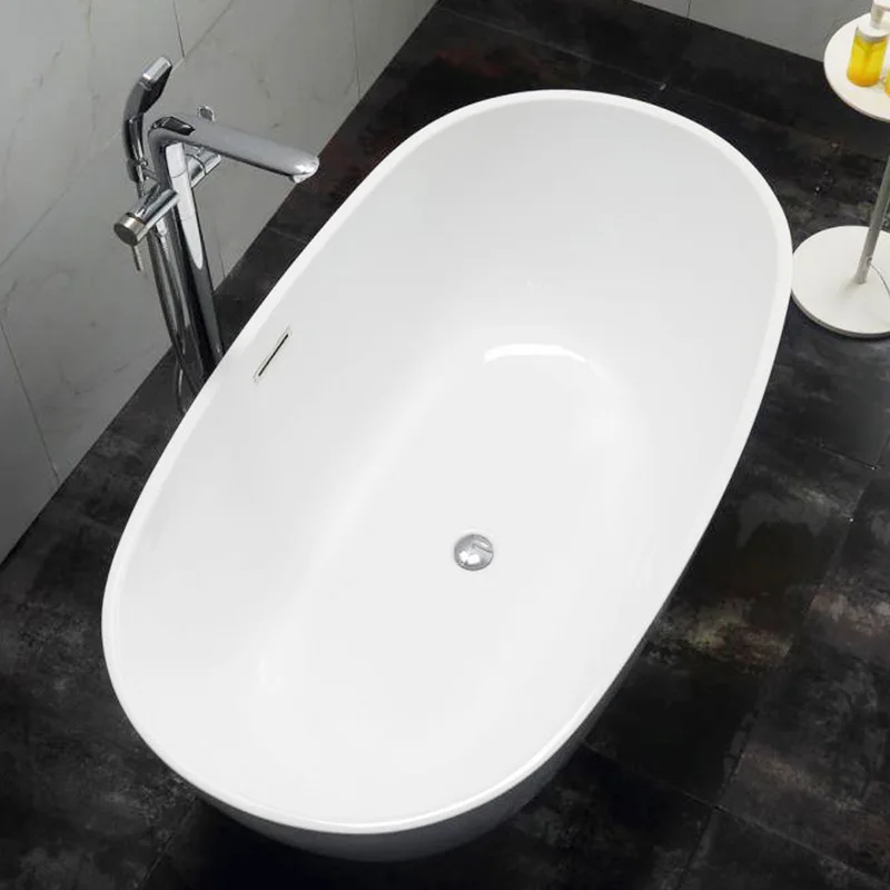 European and American classic oval bathtub acrylic home bed and breakfast project independent empty cylinder