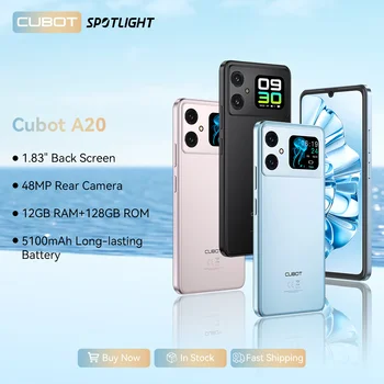 [World Premiere]Cubot A20 Smartphone Android 14 12GB(4GB+8GB Extend)+128GB 90Hz 6.745