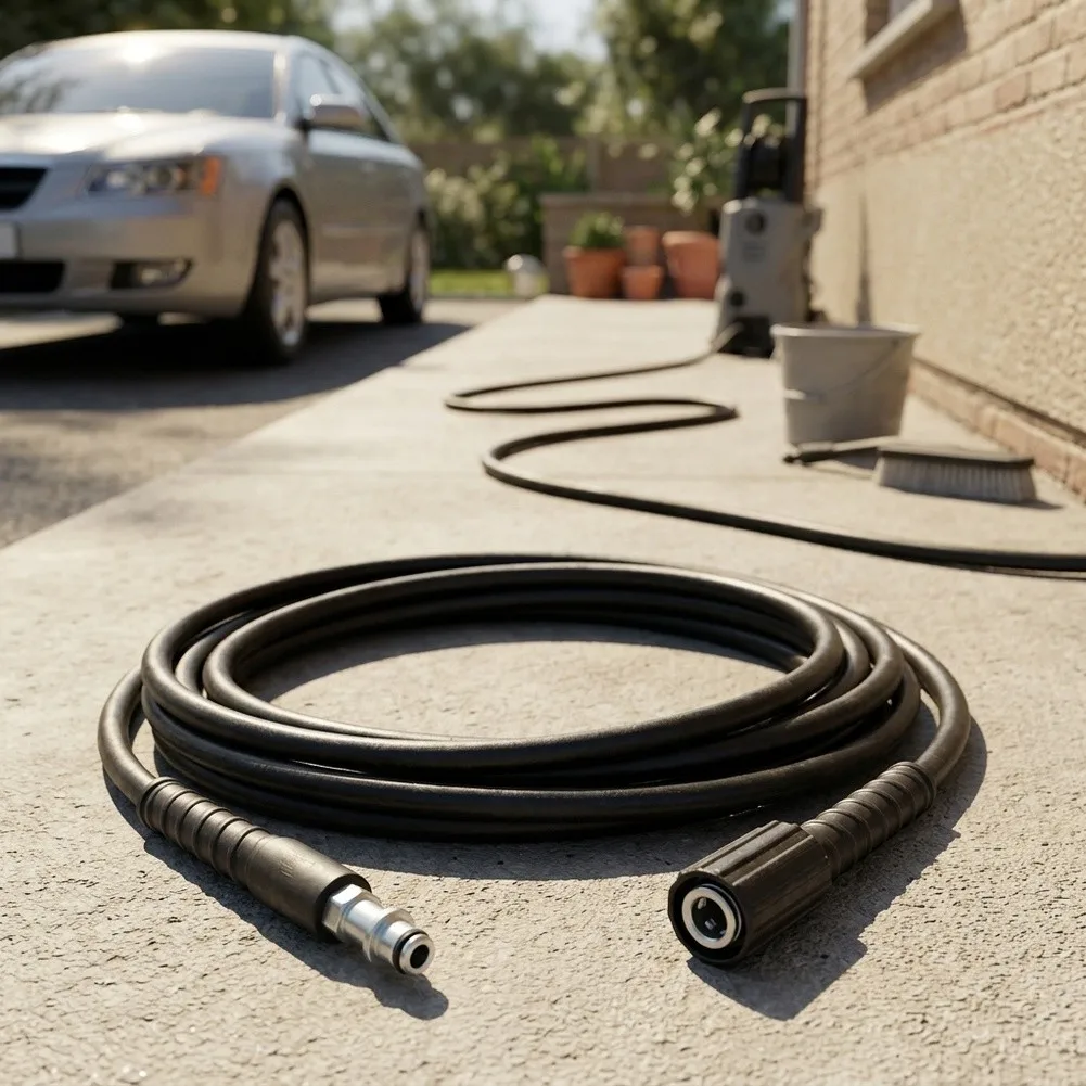 Rubber Extension Hose for Karcher For K2 K3 K4 K5 For K7 Models 6m 8m 10m 15m 20m Car Washing Hose Easy Attachment