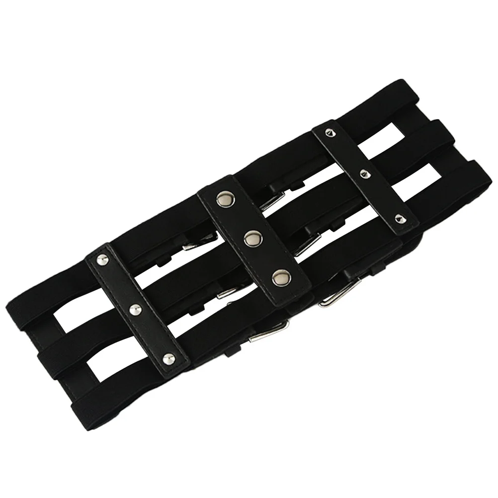 

1Pcs Punk Style Waist Belt Adjustable PU Women Fashion Waistband Decorative Belt for Festivals Girls Fashion Waist Belts