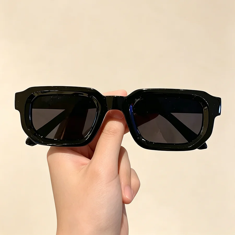 6 stks/set Vrouwen Vintage Rechthoek Frame Zonnebril Mode Retro Zonnebril Luxe Merk Design Bril Brillen Mannen Goggle