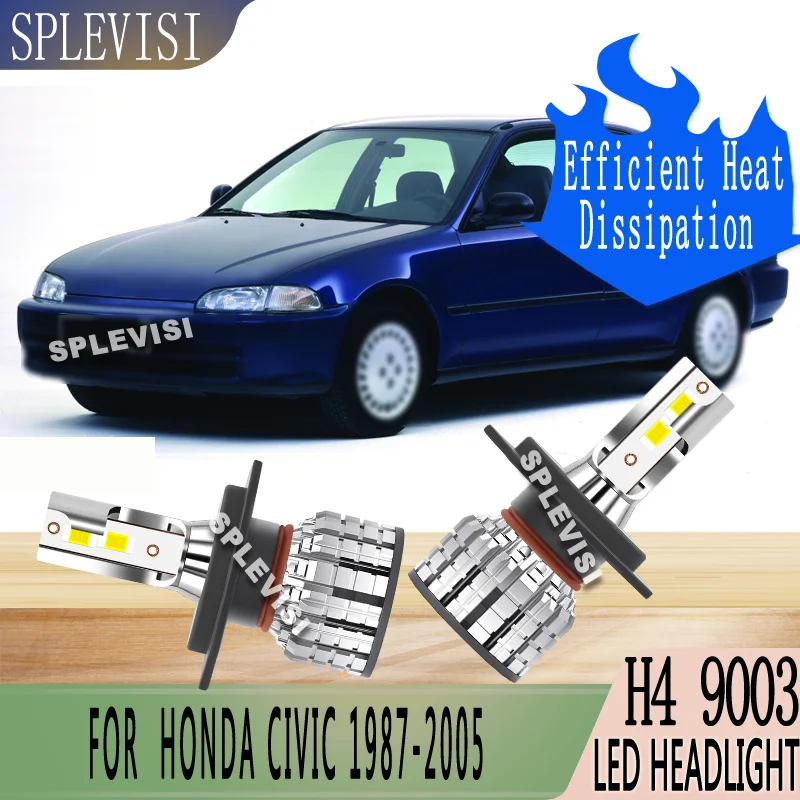 

Plug-and-play Install Car Headlight Bulbs LED For Honda Civic 1987 1988 1989 1990 1991 1992 1993 1994 1995 1996 1997 1998-2005