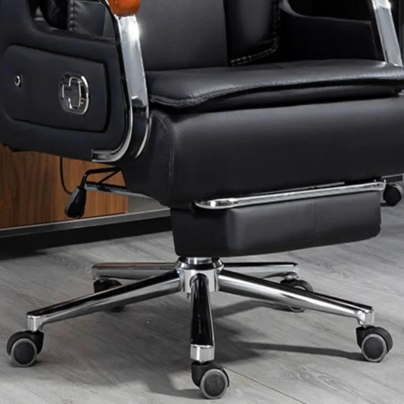 Leather Comfy Office Chair Chaise Executive Desk Home Swivel Recliner Computer Chair Study Sillas De Oficina Luxury Furniture