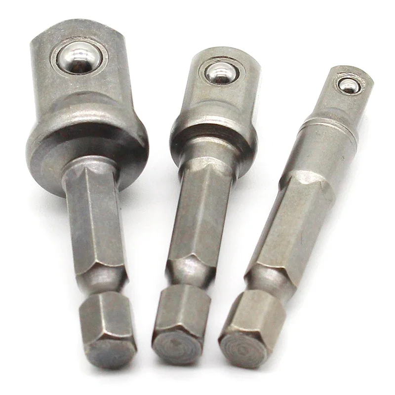 8 Stks/set Socket Adapter Power Set Hex Shank 1/4 "3/8" 1/2 "Extension Boren